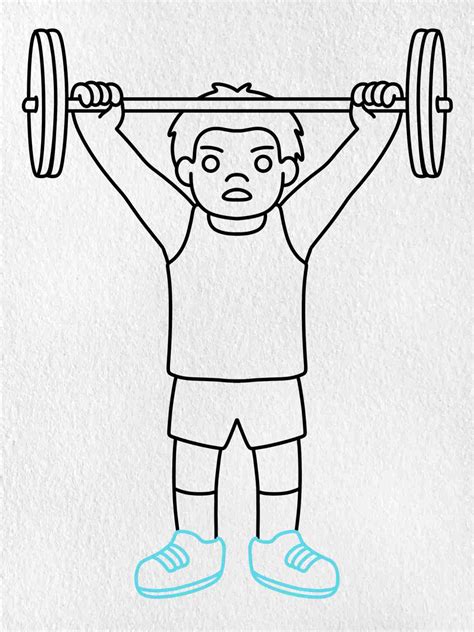 Weight Lifting Drawing (easy) .